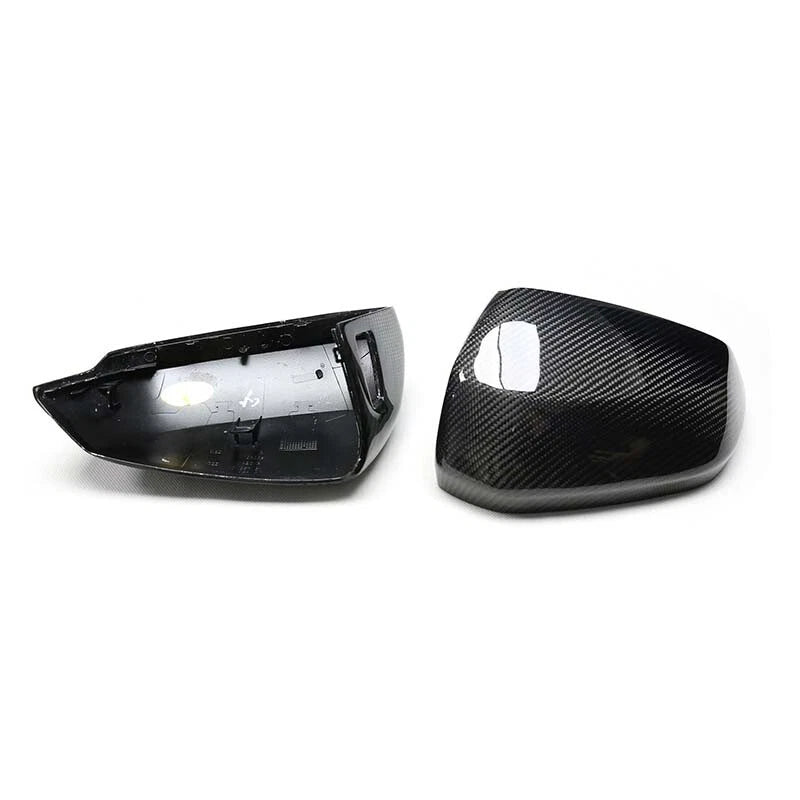 Carbon Fiber Replace Side Mirror Cover For Audi Q3 Q2 2019-2023 w/o Lane Assist