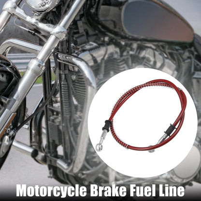 Hoses / 100cm / Braided Brake Clutch Oil Hoses Fitting Ends Red for Motorcycle