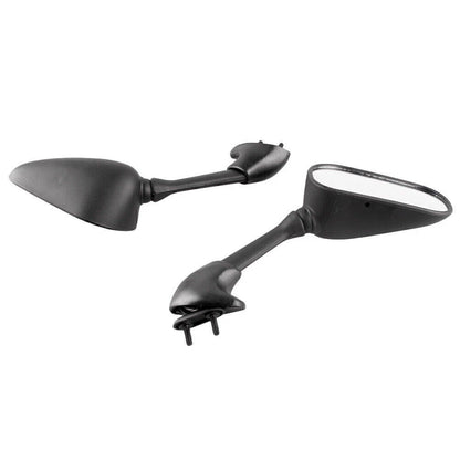 Black ABS 2 x Motorbike Rearview Mirrors for Yamaha YZF R6 (2001-2002)