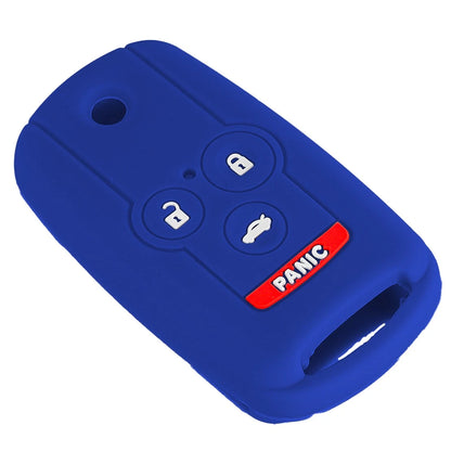 Silicone Remote Key Fob Cover Case for Acura TL TSX ZDX MDX Accord (2004-2020)