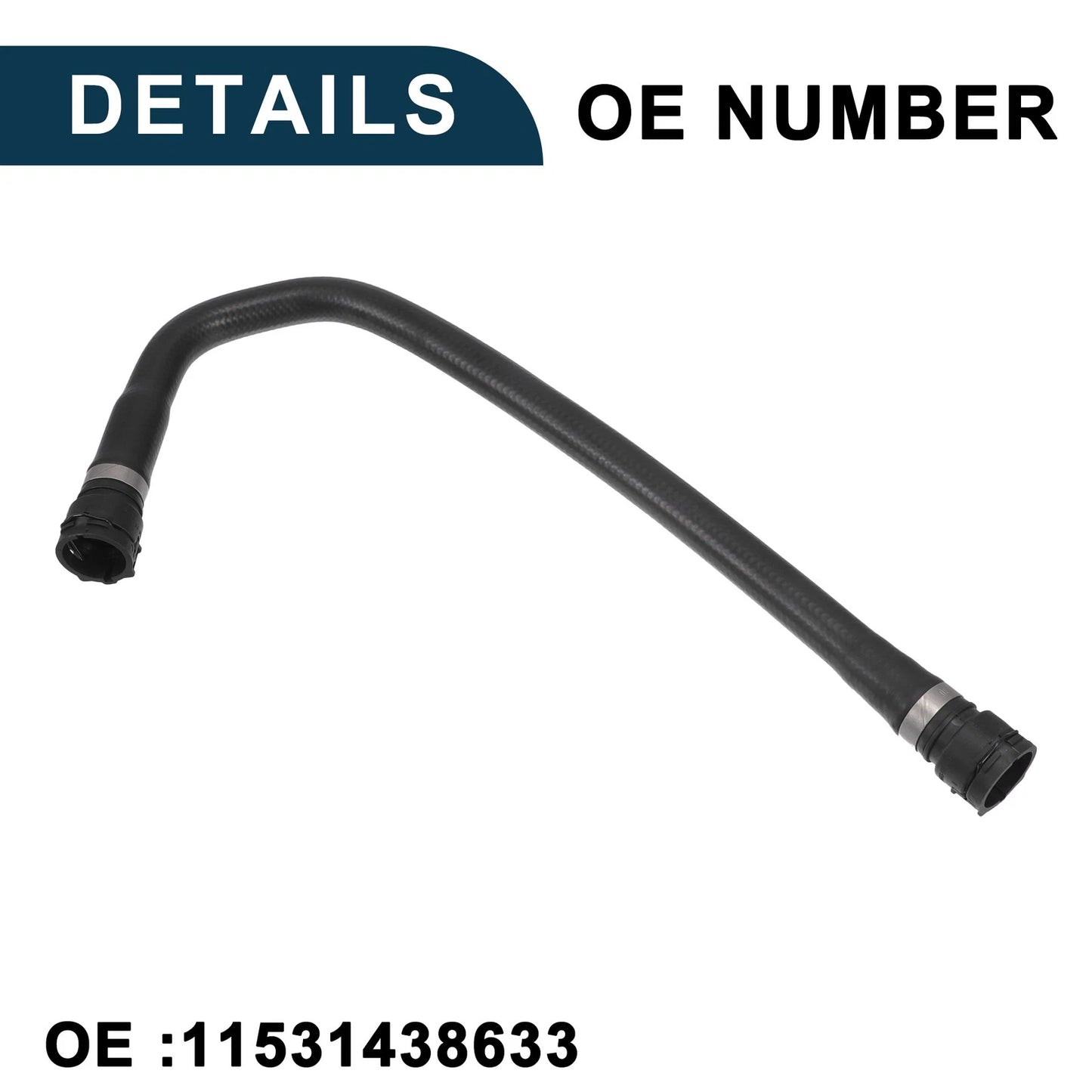 2x Radiator Hose for BMW 528i 2.8L / 530i 3.0L (1999-2000, 2001-03)