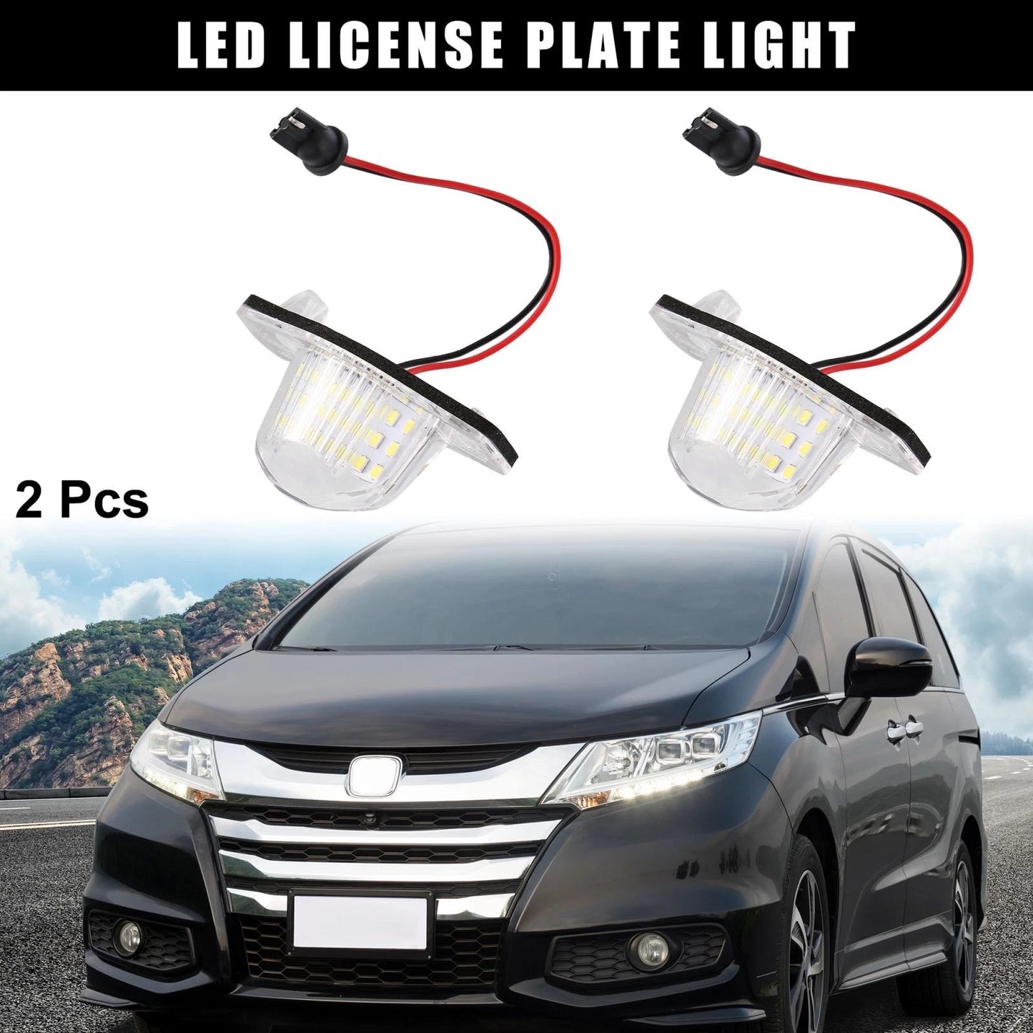 LED License Plate Lights for Honda Odyssey, CR-V (2005-2020)