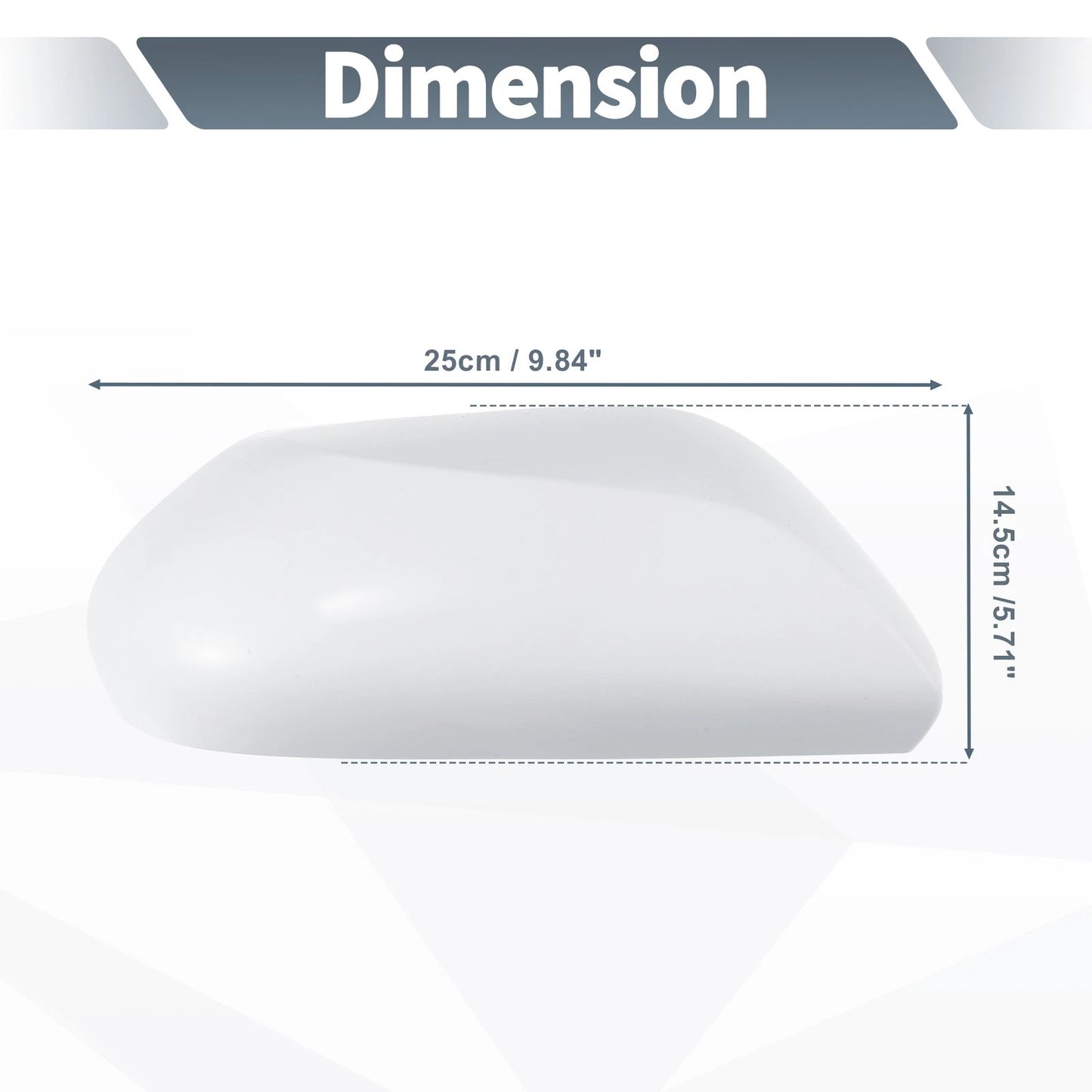 Right Side Mirror Cover Cap White for Toyota Camry (2018-2021)