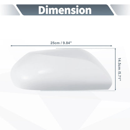 Right Side Mirror Cover Cap White for Toyota Camry (2018-2021)