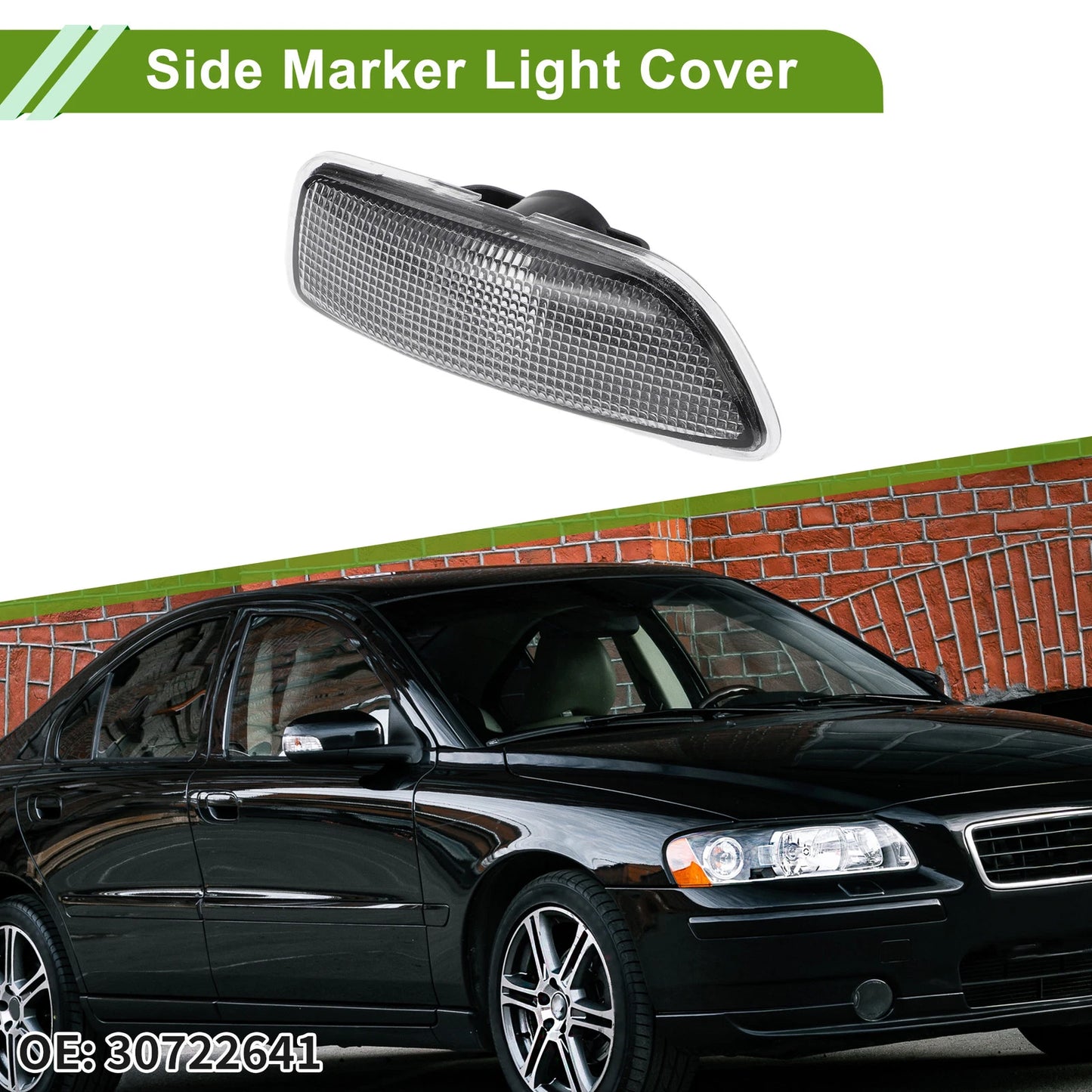 Left Side Marker Light Cover for VOLVO S60 (2001-2009)
