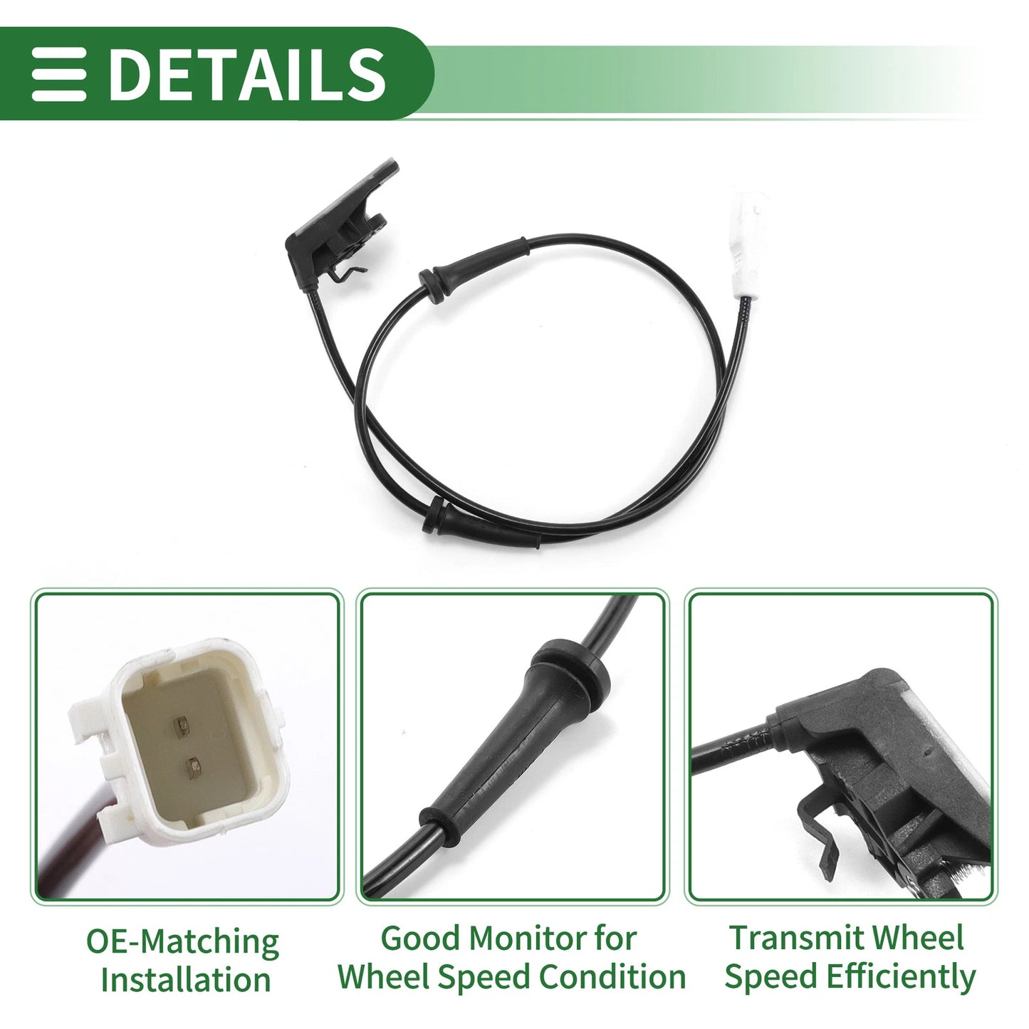 ABS Wheel Speed Sensor for PEUGEOT 307 (2000-2010)