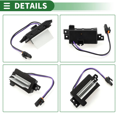 HVAC Blower Motor Resistor for GMC Yukon & Yukon XL Metal ABS Black