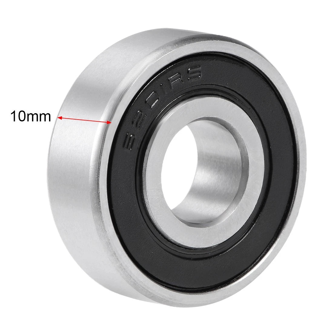 12x32x10mm Deep Groove Ball Bearing, Double Sealed Chrome Steel