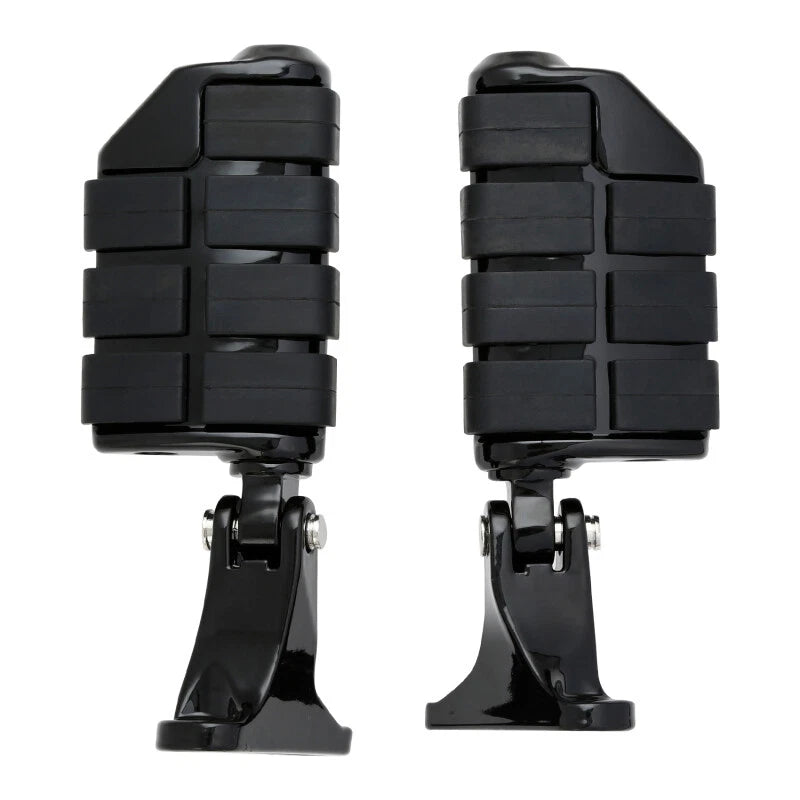 Black Rear Passenger Footpegs for Harley Touring (1993-2025)
