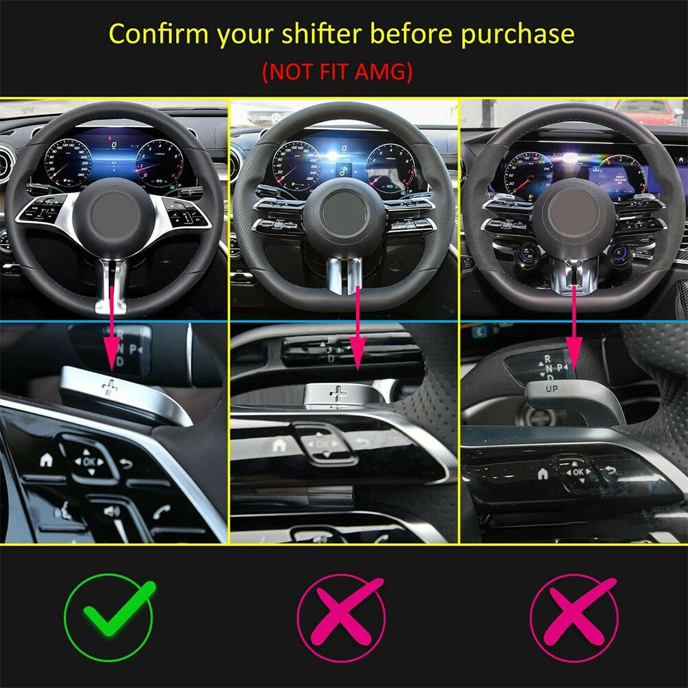 Steering Wheel Paddle Shifter Extensions for Mercedes-Benz C/E/S-Class