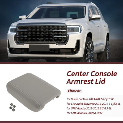 Center Console Armrest Lid for Chevy Traverse & GMC Acadia Gray