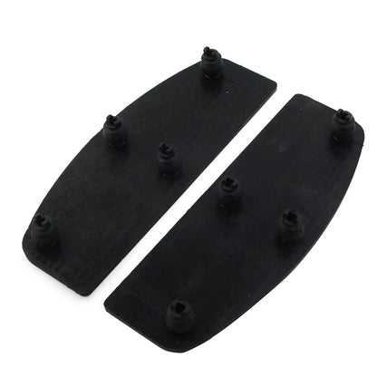 Rubber Floorboard Footboard Kit for Harley Touring FLHR 1986-2019 Black