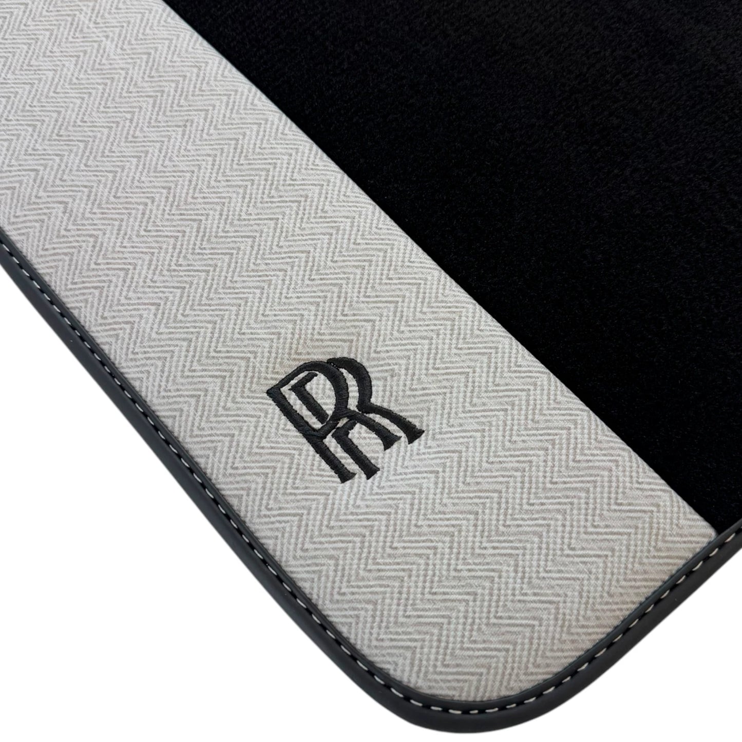AutoWin Black Floor Mats for Rolls Royce Cullinan (2018-2023)