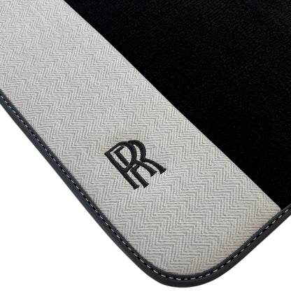 AutoWin Black Floor Mats for Rolls Royce Cullinan (2018-2023)
