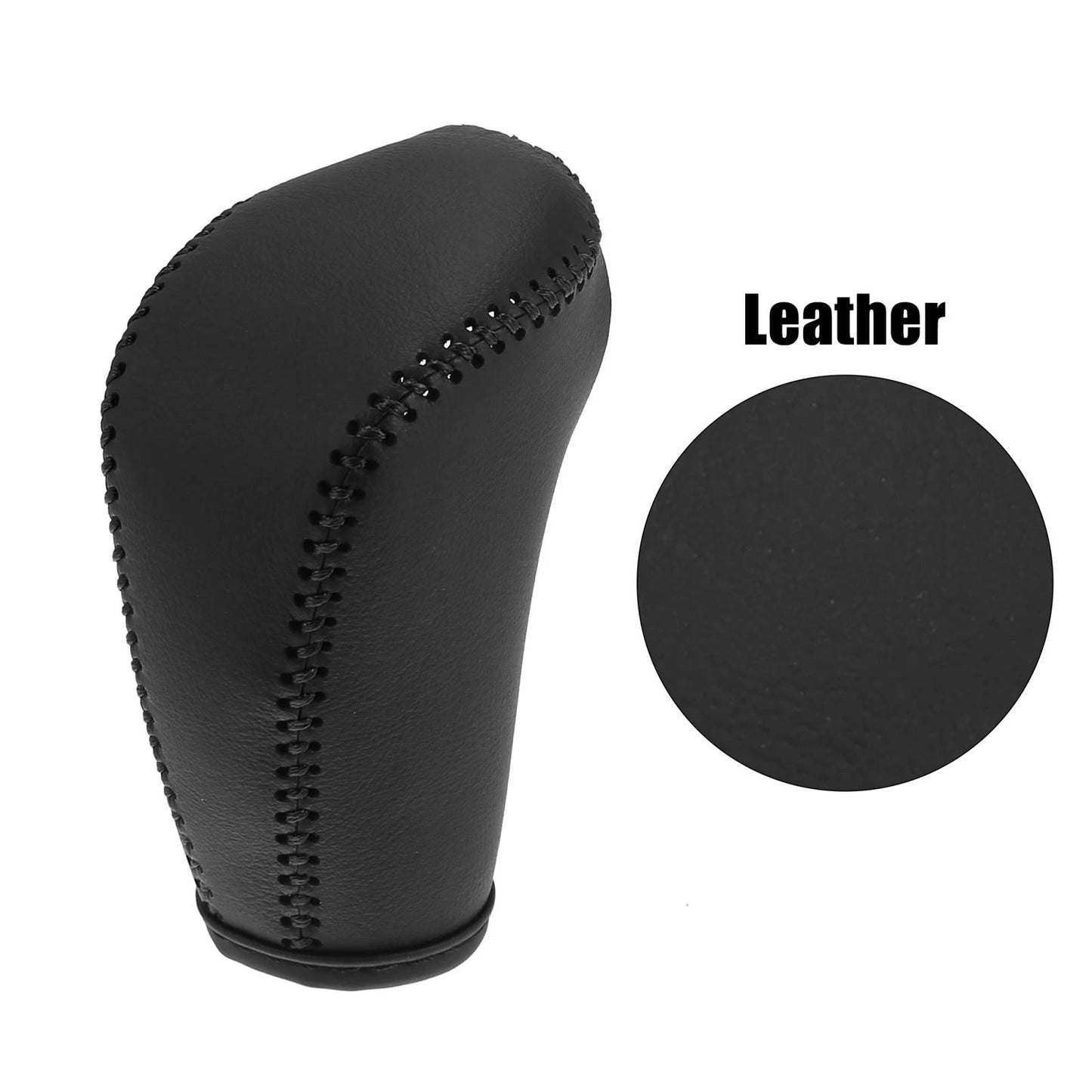 Black Faux Leather Gear Shift Knob Cover for Subaru Forester (2014-2023)
