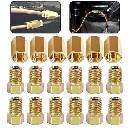 18pc Brass Brake Line Fittings Assortment Easy to Use Superior Performance