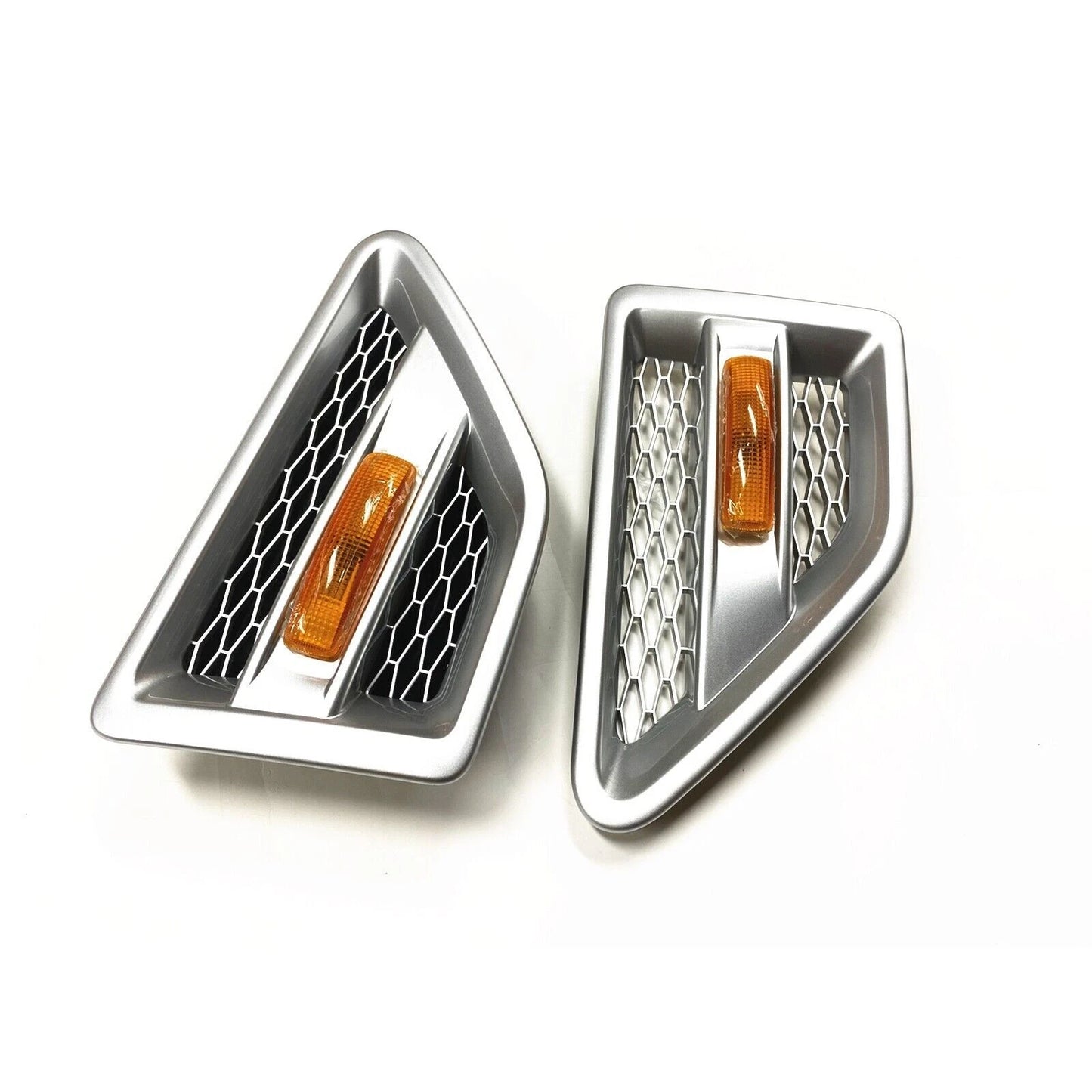 2 x Silver Side Air Vent Trims for Land Rover Freelander 2 (2006-2016)