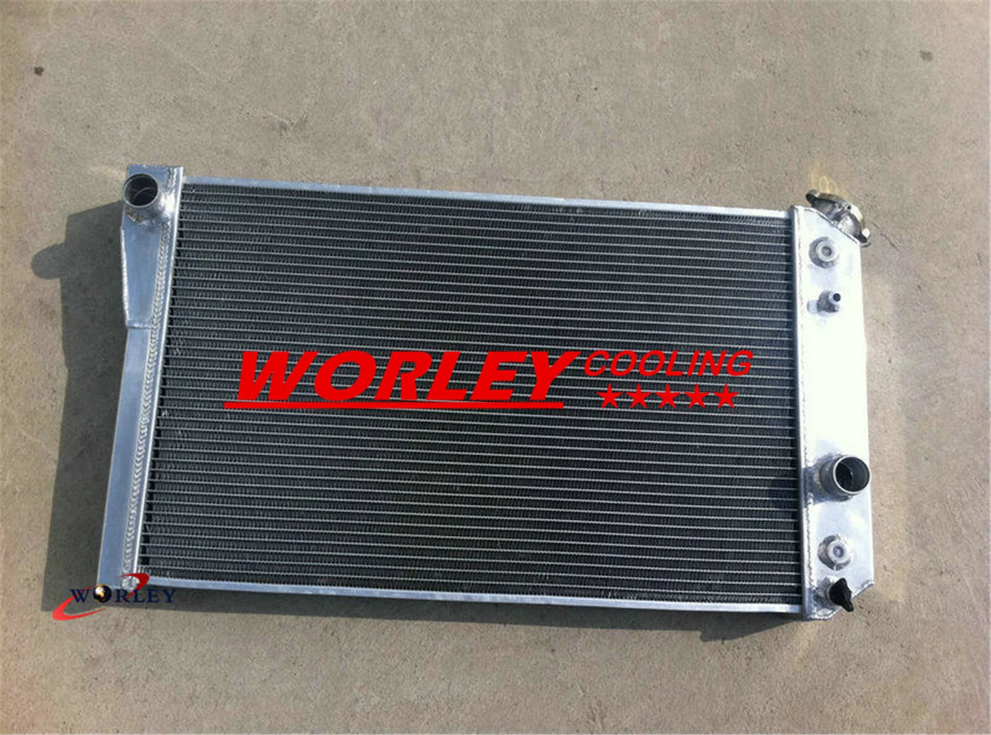 3 Row Aluminum Radiator & Fans for Chevy Corvette/S10 V8 (1984-1990)