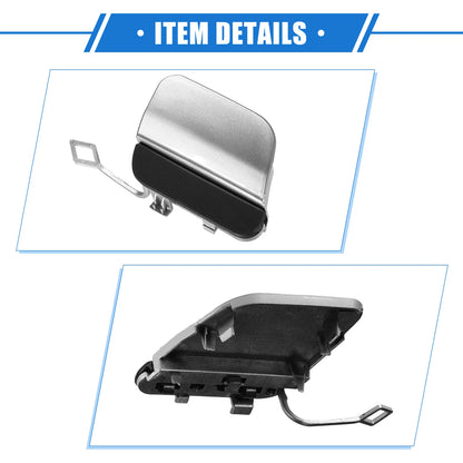 Car Rear Bumper Tow Hook Cap for Mercedes-Benz E450 (2019-2020) Silver Tone