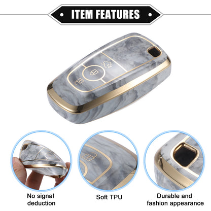 3 x Button TPU Key Fob Cover Case for Ford Explorer, Ecosport, Mustang (2015-2023)