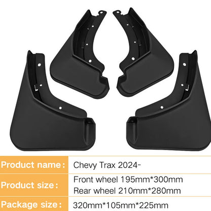 4X Front Rear Mudguard Splash Fender Guards Mud Flaps for Chevrolet Trax (2024–2024)