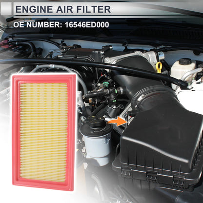 Engine Air Filter for Nissan Versa 1.6L 1.8L (2007-2012) 1 Pcs