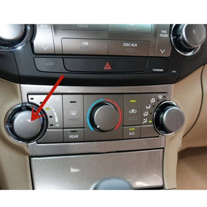 3 x Air Conditioning Control Knob Covers for Toyota Highlander (2009-2013)