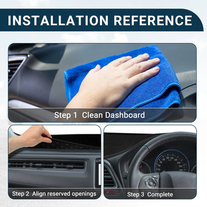 Dashboard Cover Mat for Mitsubishi Eclipse Cross (2017-2022) Black