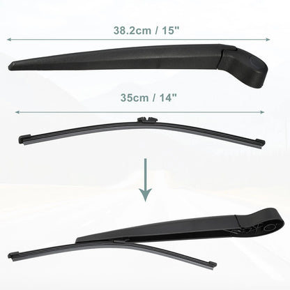 Rear Wiper Blade Arm Set for Volvo V70, XC70 (2007-2016)
