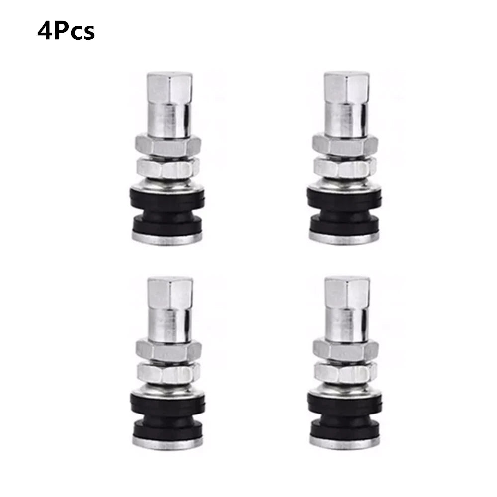 4 Pcs 11.5mm Wheel TR161 Bolt-In Tyre Valve for Universal Cars & Motorcycles