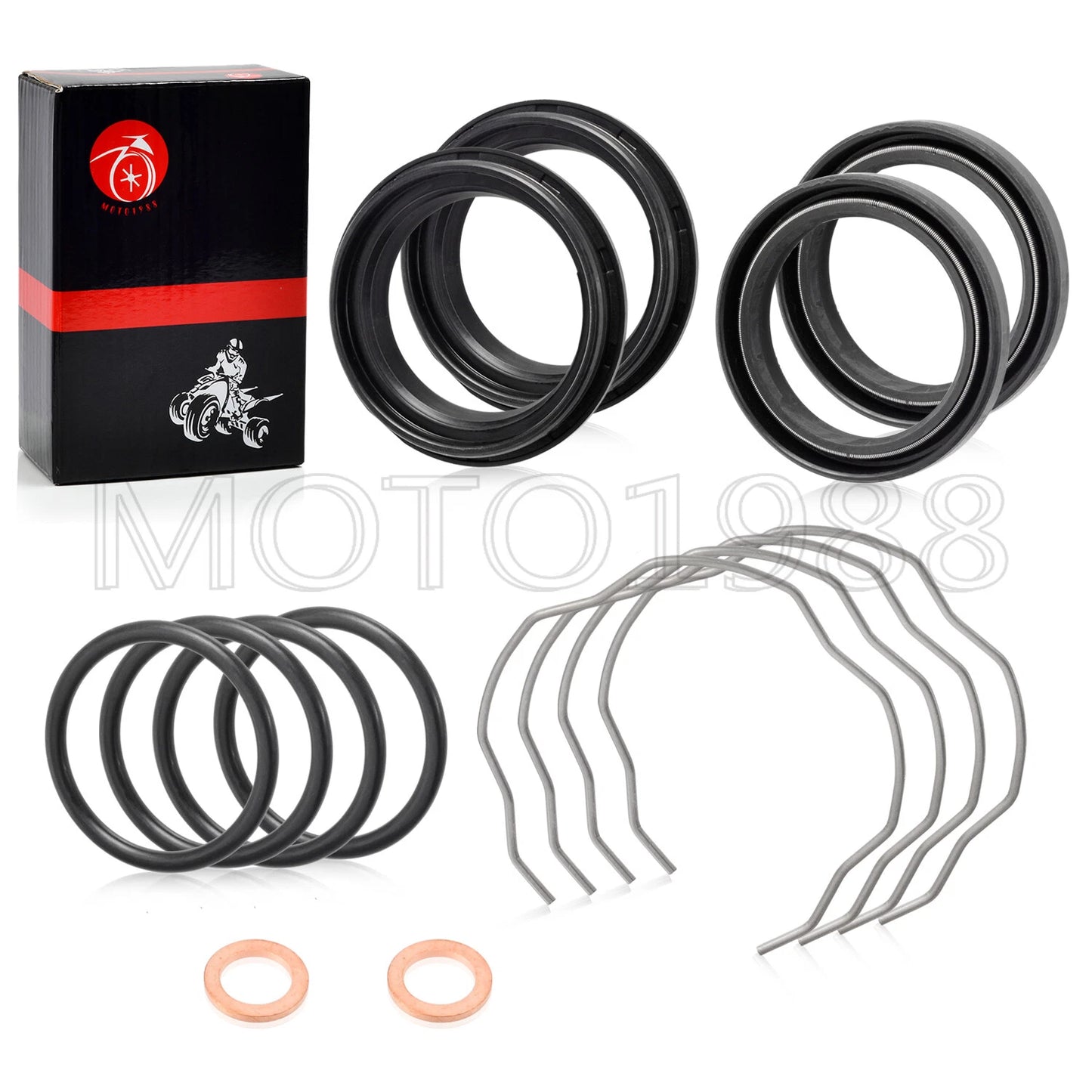 Yamaha Fork Dust Oil Seal Kit for XVS650/950/1100/1300, MT07, FZ07, XSR700