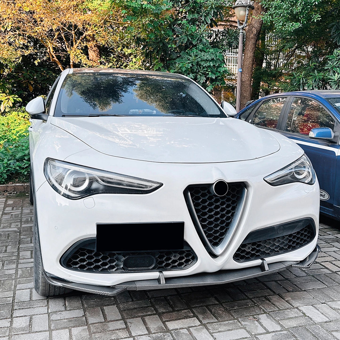 Front Bumper Spoiler Lip for Alfa Romeo Stelvio (2017-2025)