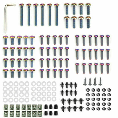 173PCS Titanium Fairing Screws & Clips Set for F2