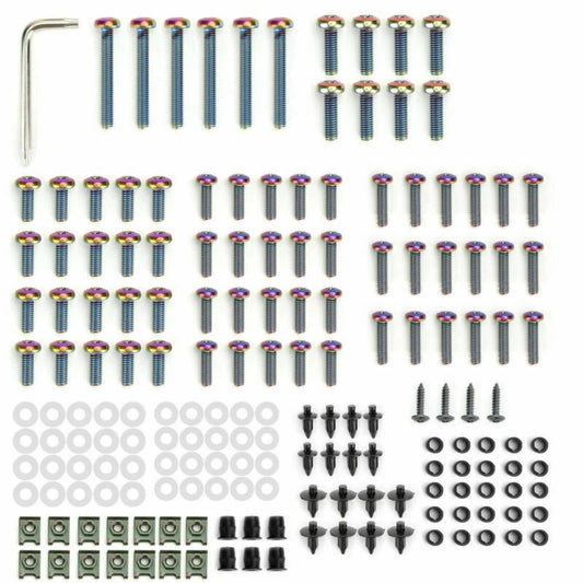 173PCS Titanium Fairing Screws & Clips Set for F2