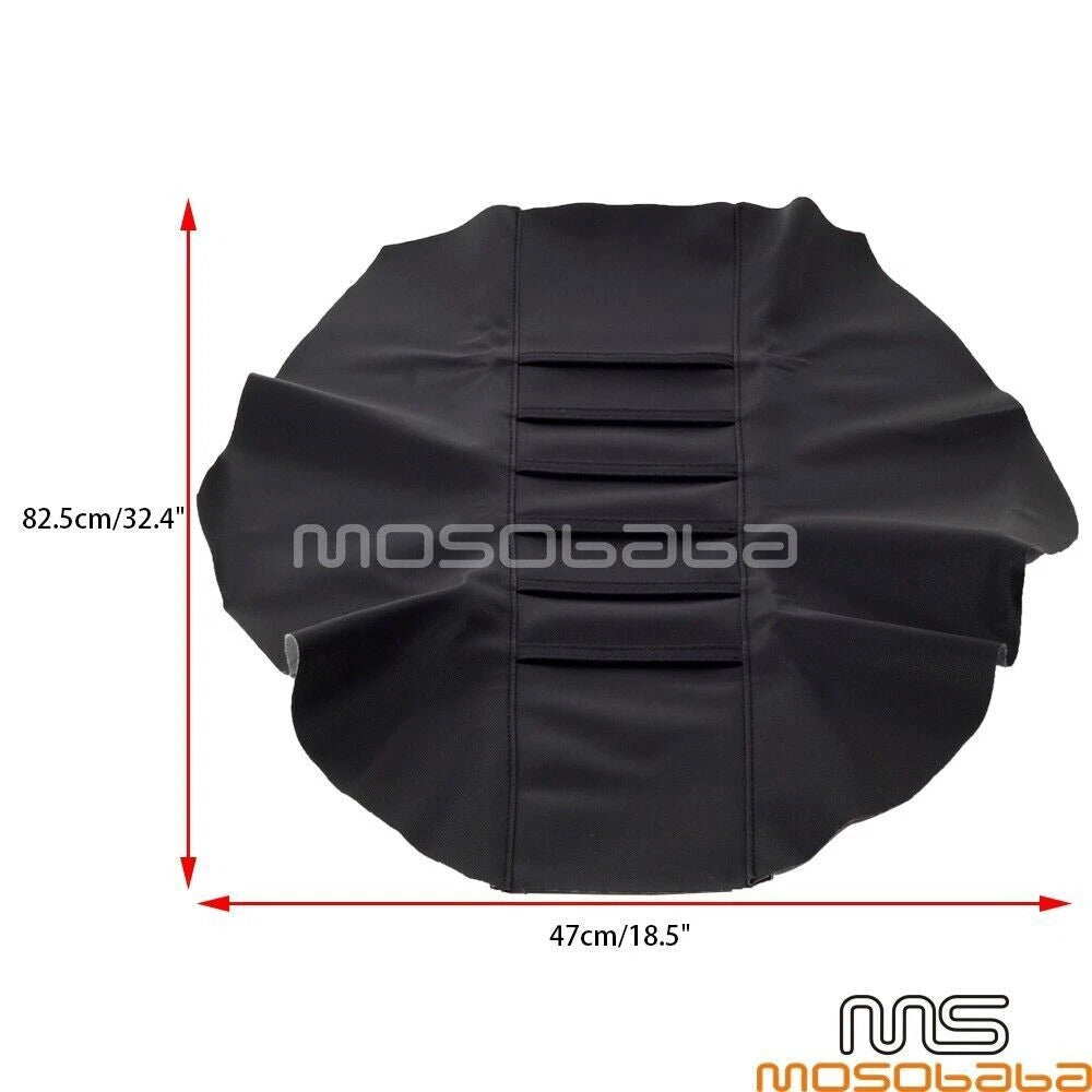 Black Ribbed Gripper Seat Cover for Honda CR125 CR250R CRF150F CRF230F