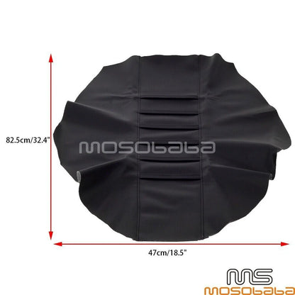 Black Ribbed Gripper Seat Cover for Honda CR125 CR250R CRF150F CRF230F