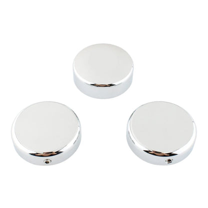 3 x Chrome Top Fork Tube Stem Nuts for Harley V-Rod Night Rod Special (2007-2011)