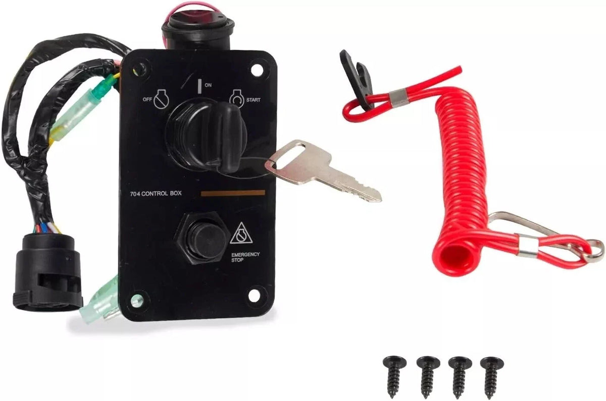 Outboard Key Switch Assembly for Yamaha 704/704-82570-12, 1990-2023
