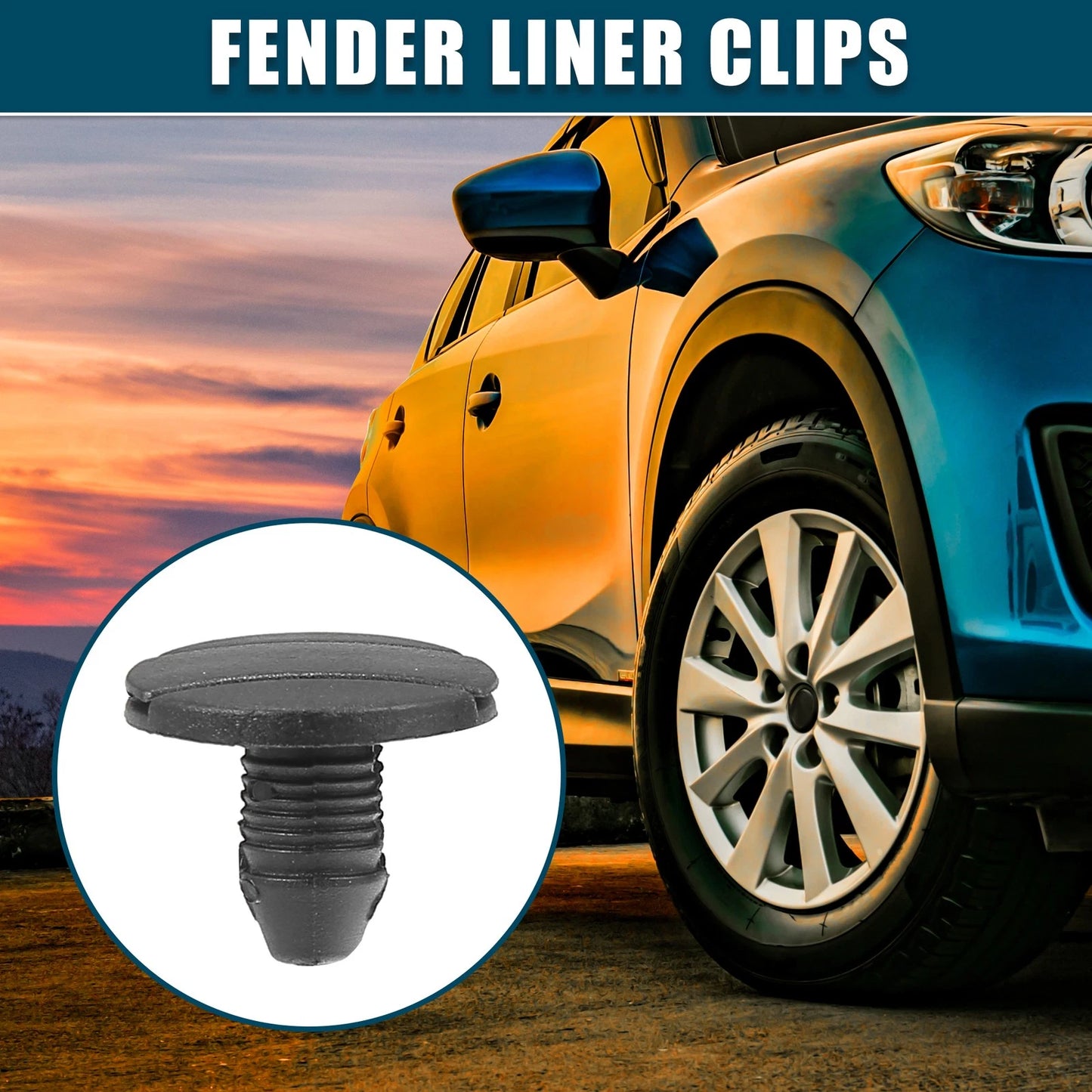 20 x Fender Liner Clips for Peugeot 206 307 (2000-2007)