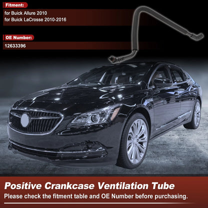 PCV Valve Tube / 1 pc / Plastic Black for Buick Allure (2010–2010)
