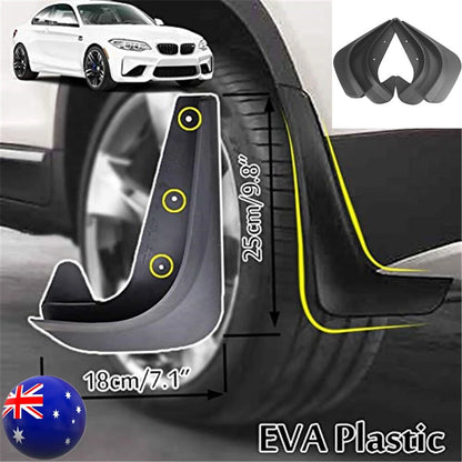 4x Universal Mud Flaps Splash Guards for Car Front & Rear AU