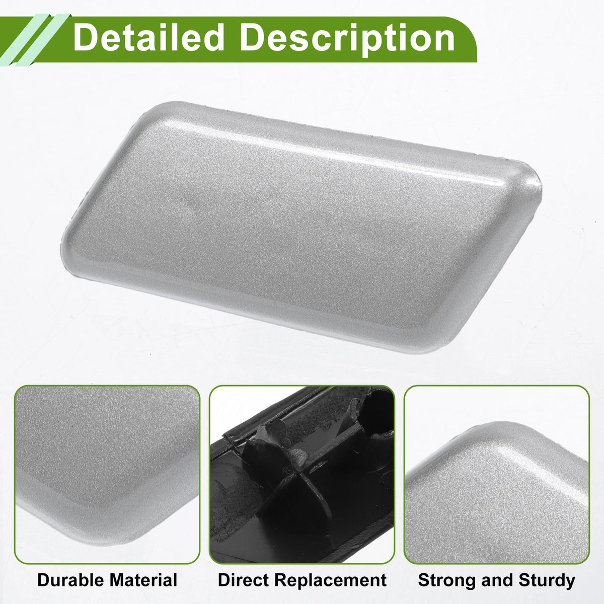 Front Left Washer Nozzle Cover for Toyota Camry (2018-2023) Silver Tone