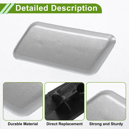 Front Left Washer Nozzle Cover for Toyota Camry (2018-2023) Silver Tone