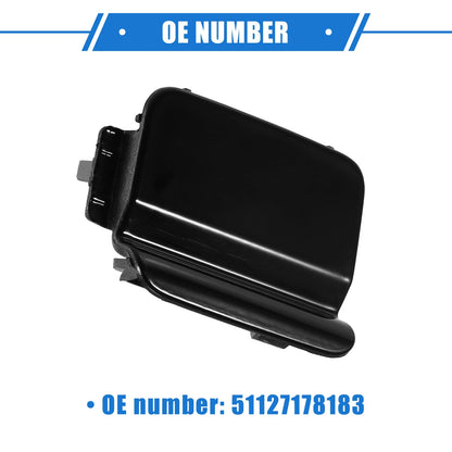 Rear Bumper Tow Hook Cover for BMW 550i 528i 535i (2008-2010) Black