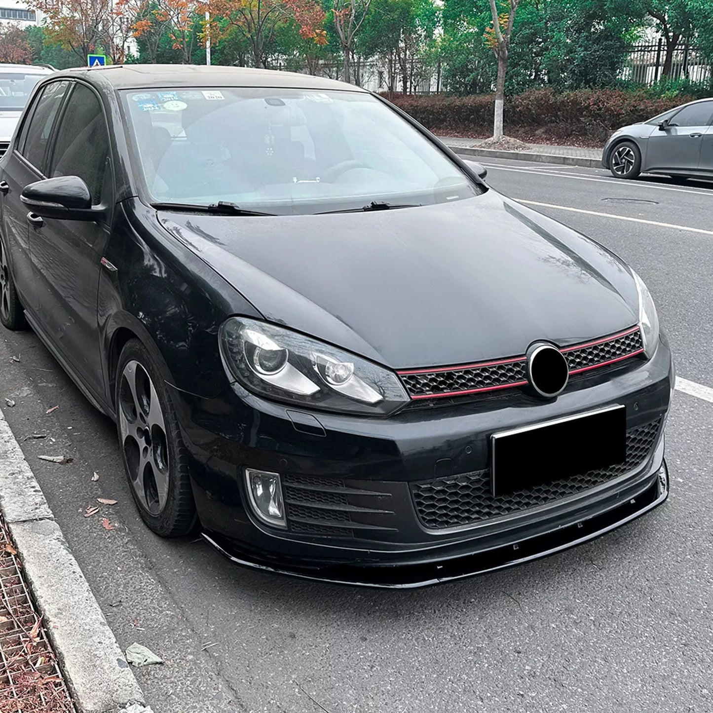 Front Lower Spoiler Lip Splitter for VW Golf 6 MK6 GTI (2008-2012)