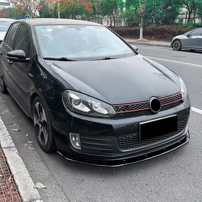 Front Lower Spoiler Lip Splitter for VW Golf 6 MK6 GTI (2008-2012)