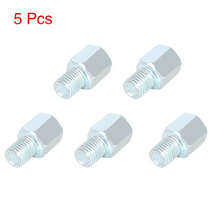 5pcs 8mm RH to 10mm LH Rearview Mirrors Adapter Silver Tone for Motorcycle Bike