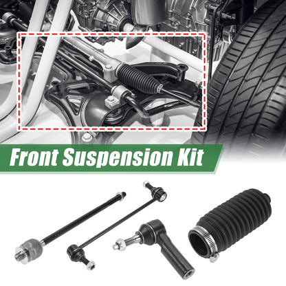 8pcs Front Suspension Kit Tie Rod Ends & Sway Bar Links for Ford Mustang (2005-2010)