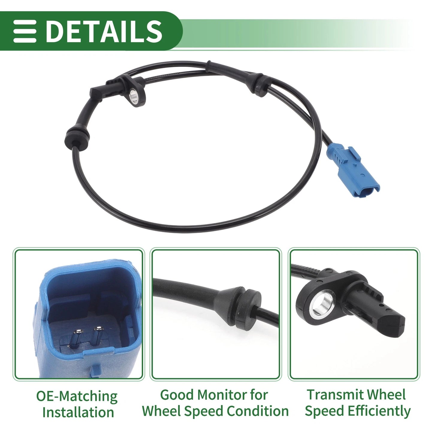 ABS Wheel Speed Sensor for Peugeot 207 (2008-2014)