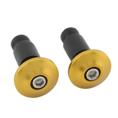 7/8'' Handlebar Grips Caps for Motorcycle Dirt Bike - Gold
